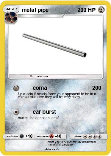 Pokemon metal pipe