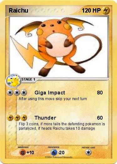Pokemon Raichu