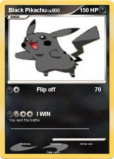 Pokemon Black Pikachu