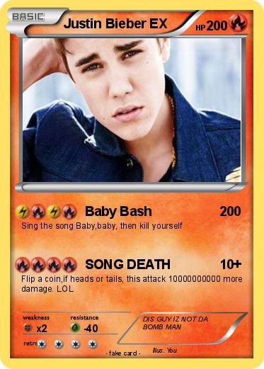 Pokemon Justin Bieber EX