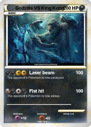 Pokemon Godzilla VS King Kong