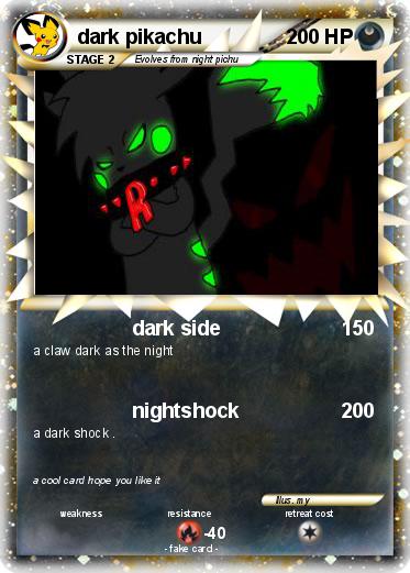 Pokemon dark pikachu