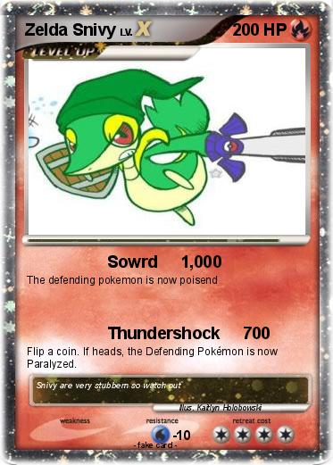 Pokemon Zelda Snivy