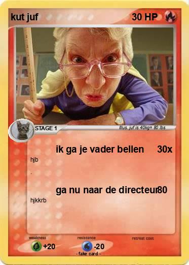 Pokemon kut juf