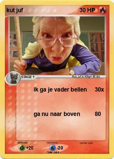 Pokemon kut juf