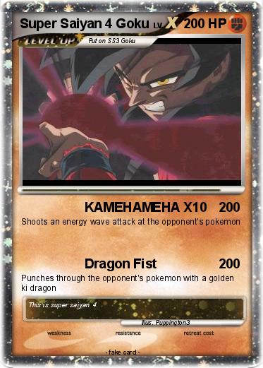 Pokemon Super Saiyan 4 Goku