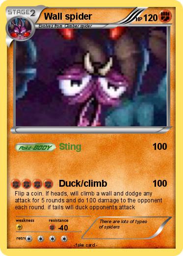 Pokemon Wall spider