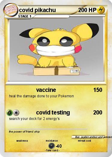 Pokemon covid pikachu