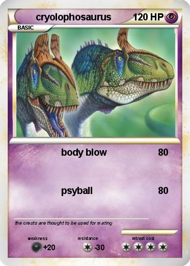 Pokemon cryolophosaurus