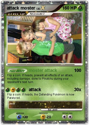 Pokemon attack moster