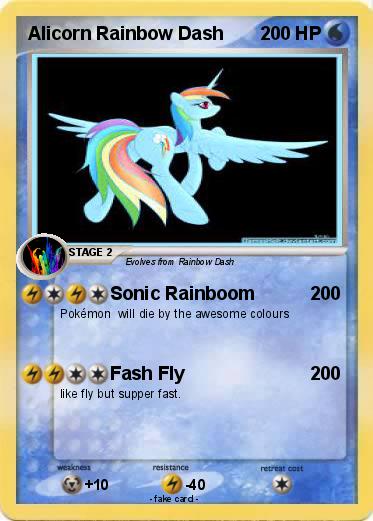 Pokemon Alicorn Rainbow Dash