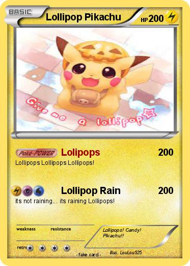 Pokemon Lollipop Pikachu