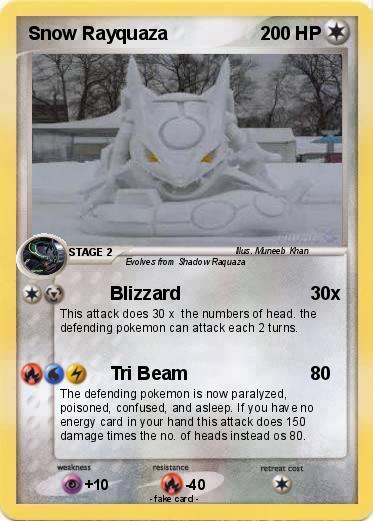 Pokemon Snow Rayquaza