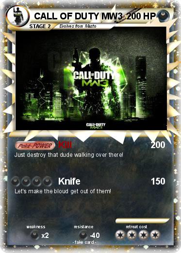 Pokemon CALL OF DUTY MW3