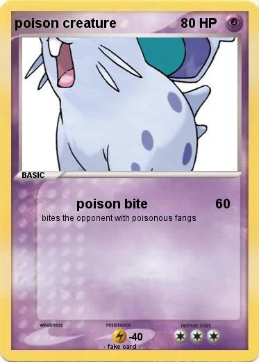 Pokemon poison creature