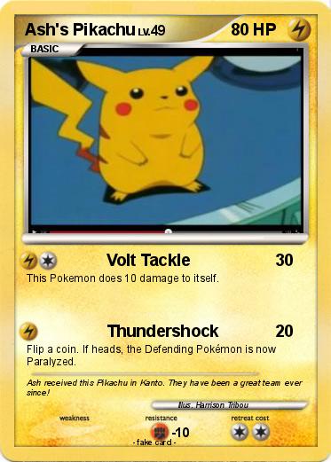 Pokemon Ash's Pikachu