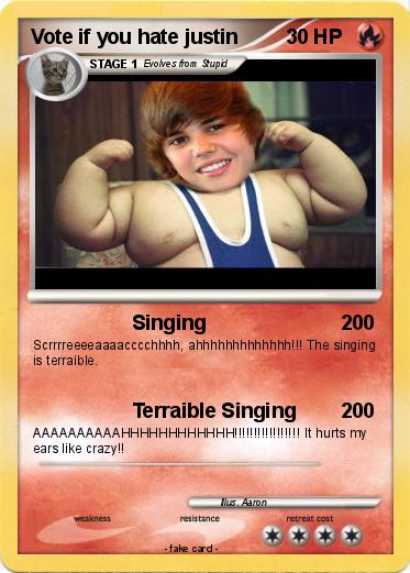 Pokemon Vote if you hate justin