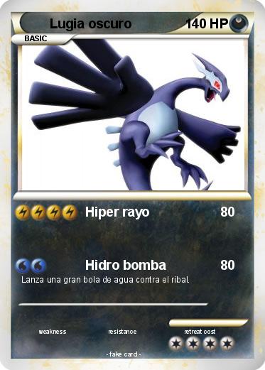 Pokemon Lugia oscuro