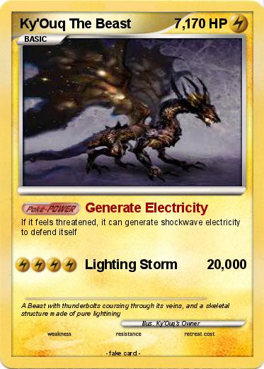 Pokemon Ky'Ouq The Beast            7,