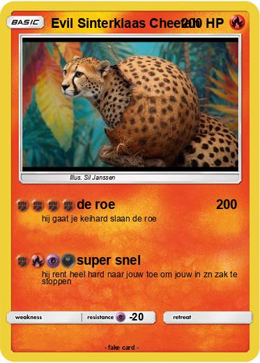 Pokemon Evil Sinterklaas Cheetah