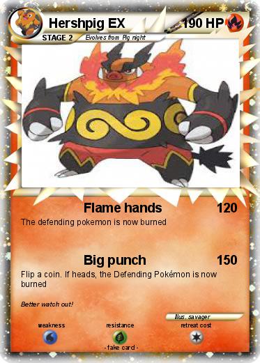 Pokemon Hershpig EX