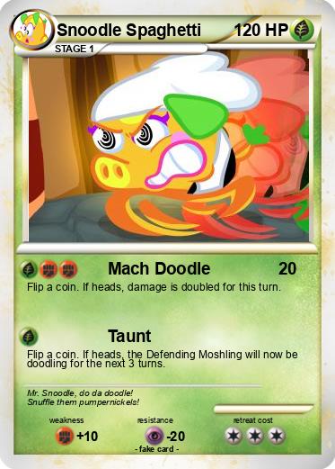 Pokemon Snoodle Spaghetti