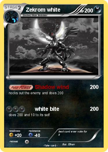 Pokemon Zekrom white