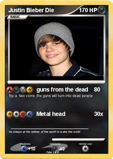Pokemon Justin Bieber Die