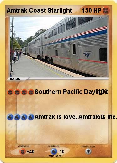 Pokemon Amtrak Coast Starlight