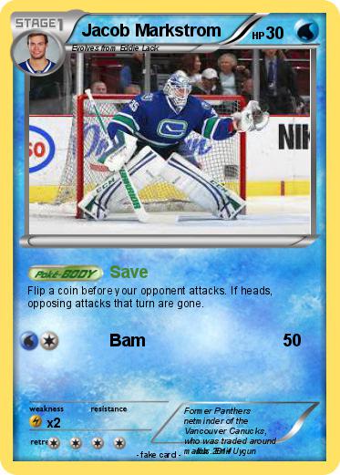 Pokemon Jacob Markstrom