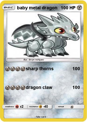 Pokemon baby metal dragon