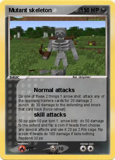 Pokemon Mutant skeleton
