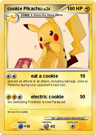Pokemon cookie Pikachu