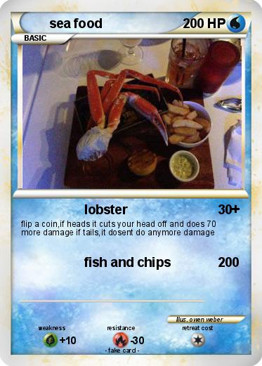 Pokemon sea food