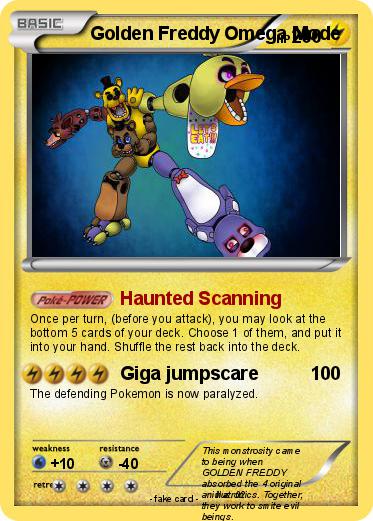 Pokemon Golden Freddy Omega Mode