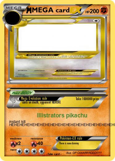 Pokemon MEGA card