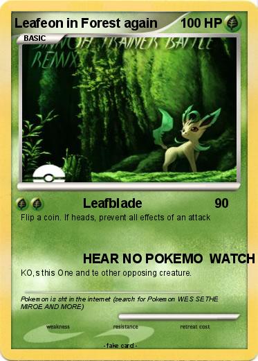 Pokemon Leafeon in Forest again