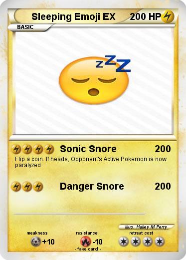 Pokemon Sleeping Emoji EX