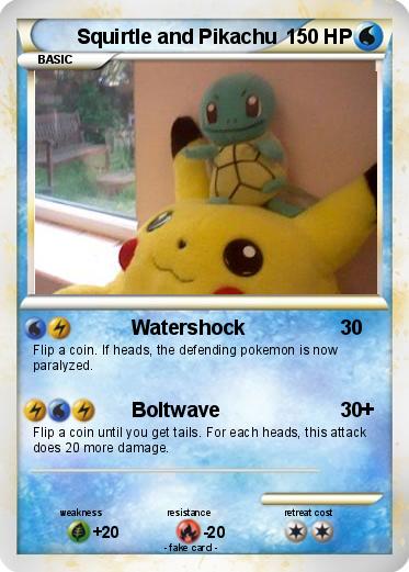 Pokemon Squirtle and Pikachu