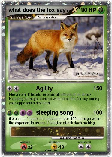 Pokemon what does the fox say