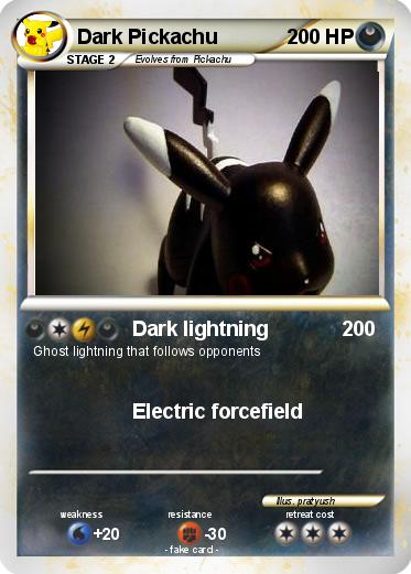 Pokemon Dark Pickachu