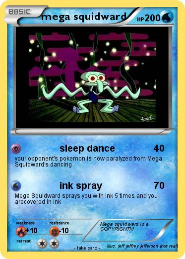 Pokemon mega squidward