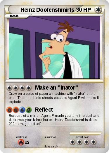 Pokemon Heinz Doofenshmirts