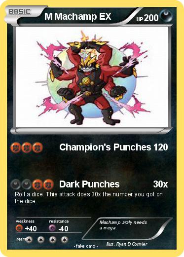 Pokemon M Machamp EX