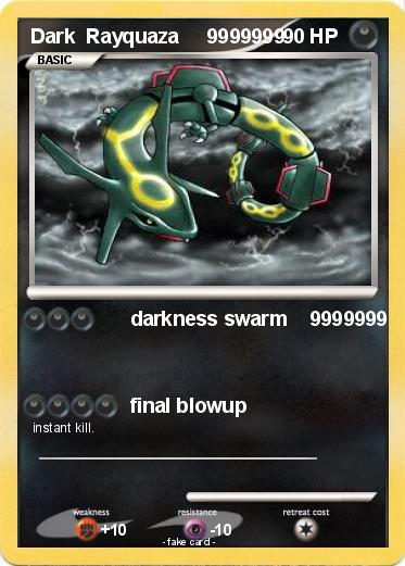 Pokemon Dark  Rayquaza     9999999