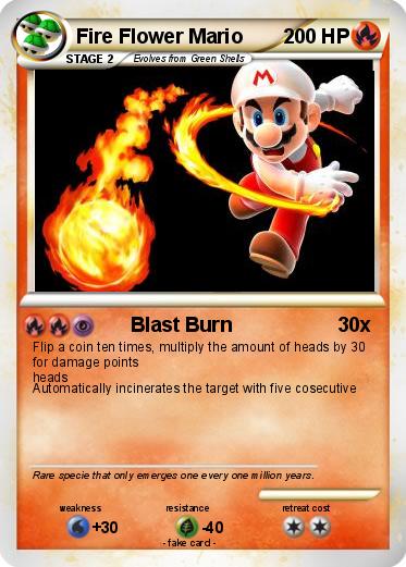 Pokemon Fire Flower Mario