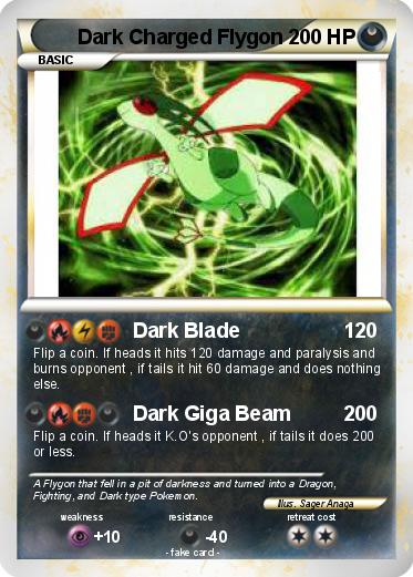 Pokemon Dark Charged Flygon