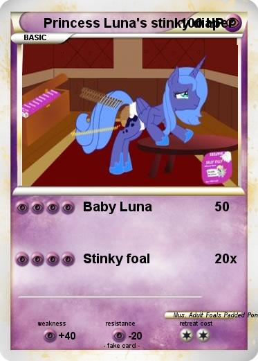 Pokemon Princess Luna's stinky diaper