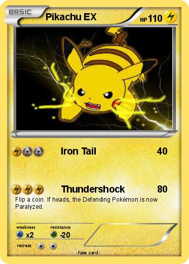 Pokemon Pikachu EX