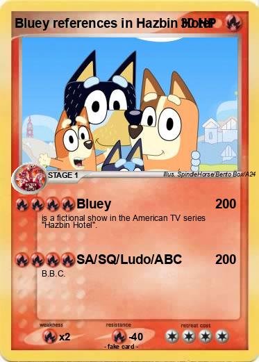 Pokemon Bluey references in Hazbin Hotel